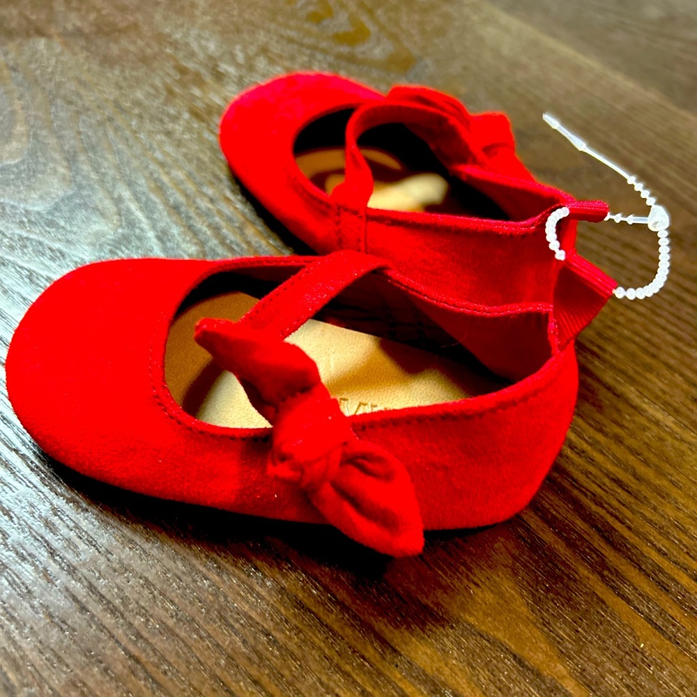 Red baby girl shoes ❤️ 6-12 months